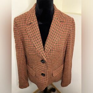 Women’s size 16 talbots sport coat blazer work coat 100% wool shell